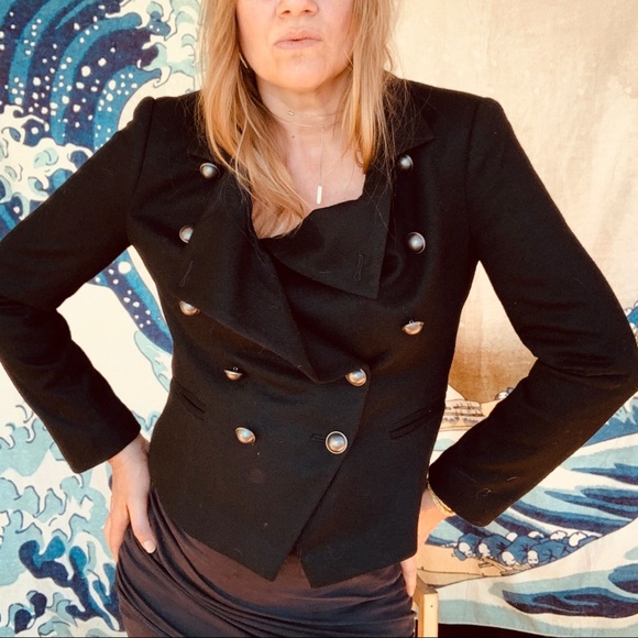 half zip black jacket